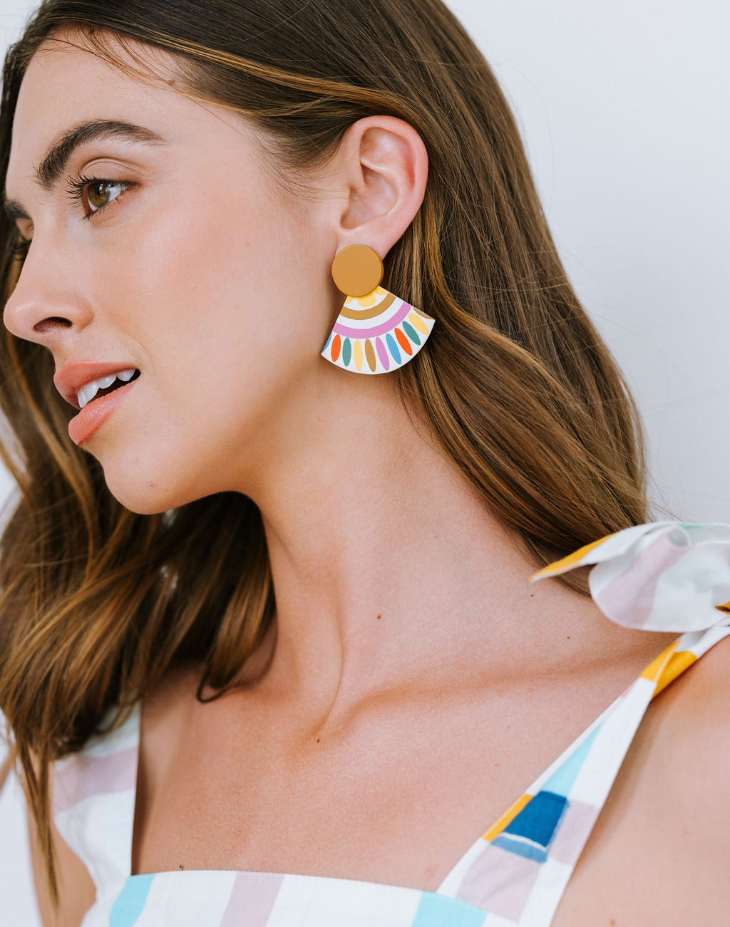 Spanish Sunset Tile Earrings