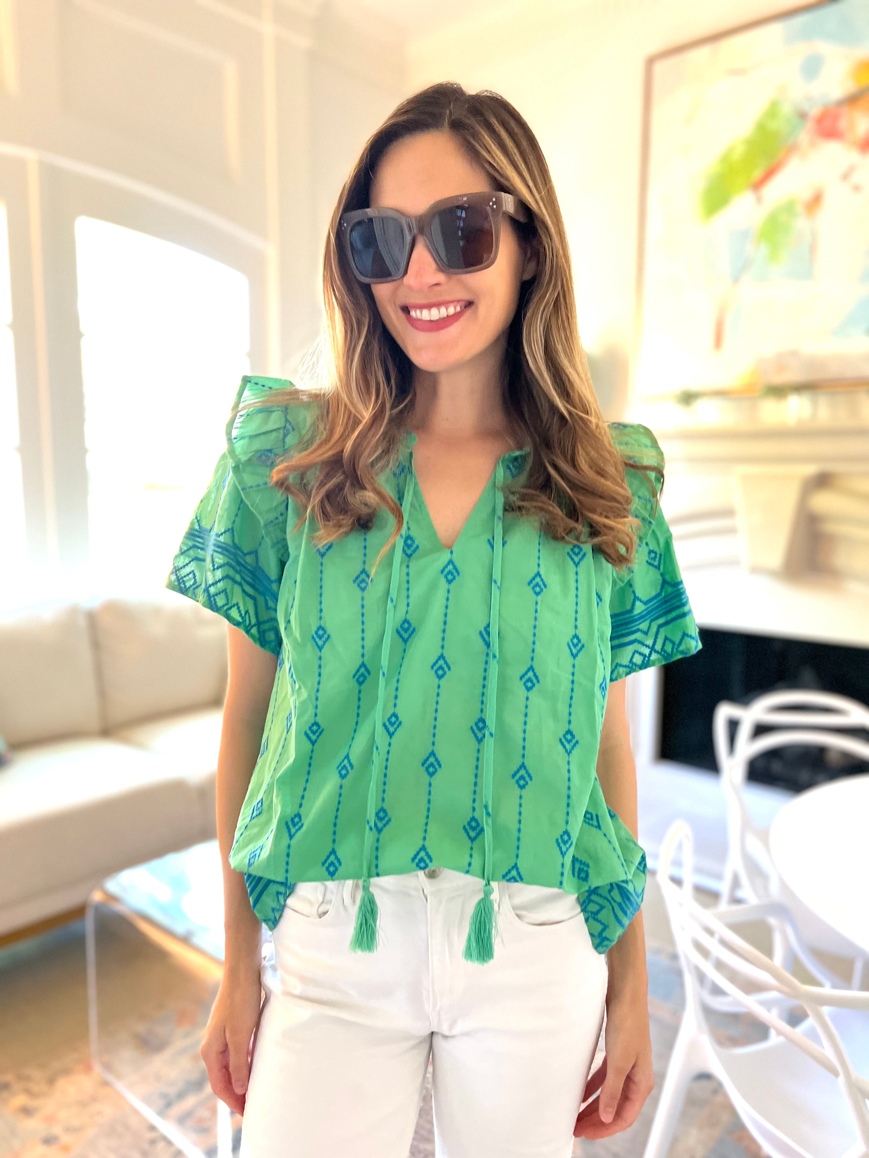 Electra Top in Green