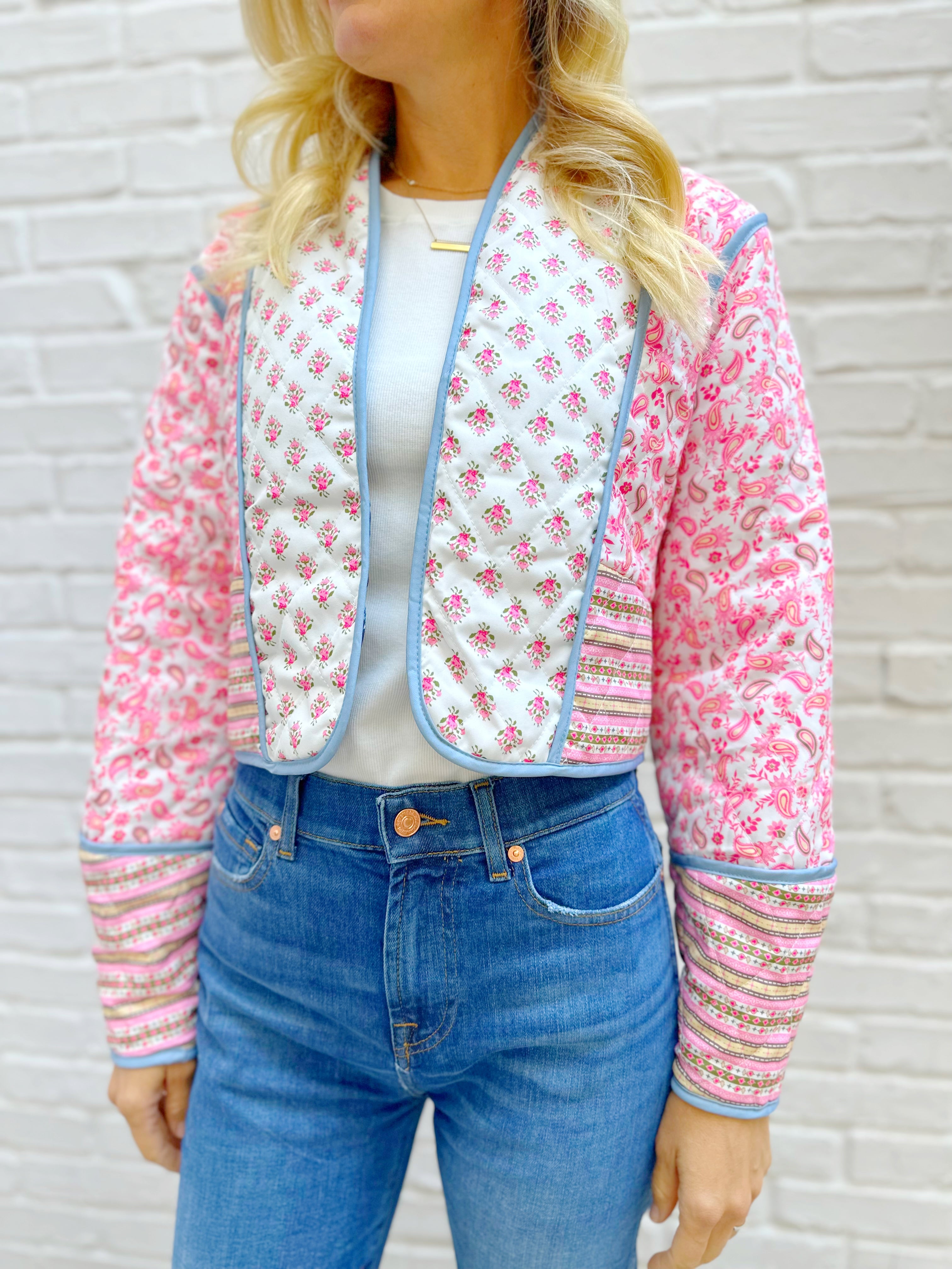 Violet Reversible Quilted Jacket