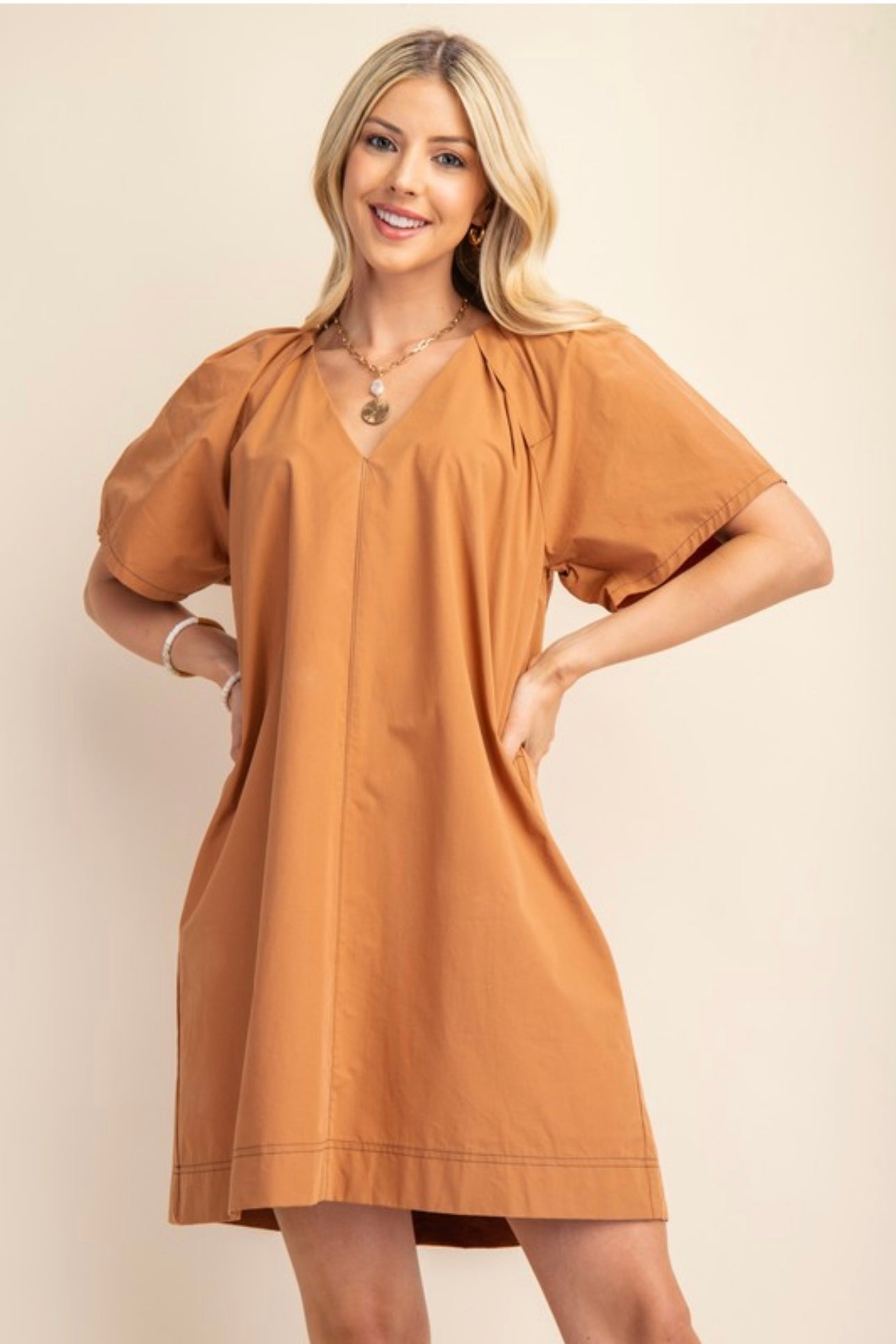 Luisa Dress in Camel