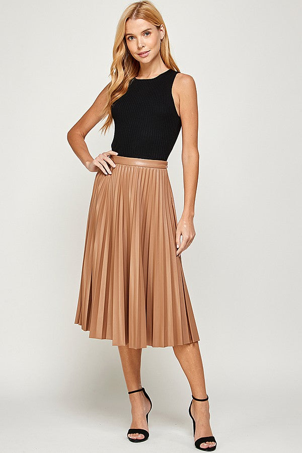 Tana Pleated Skirt (Ships 1 Week)