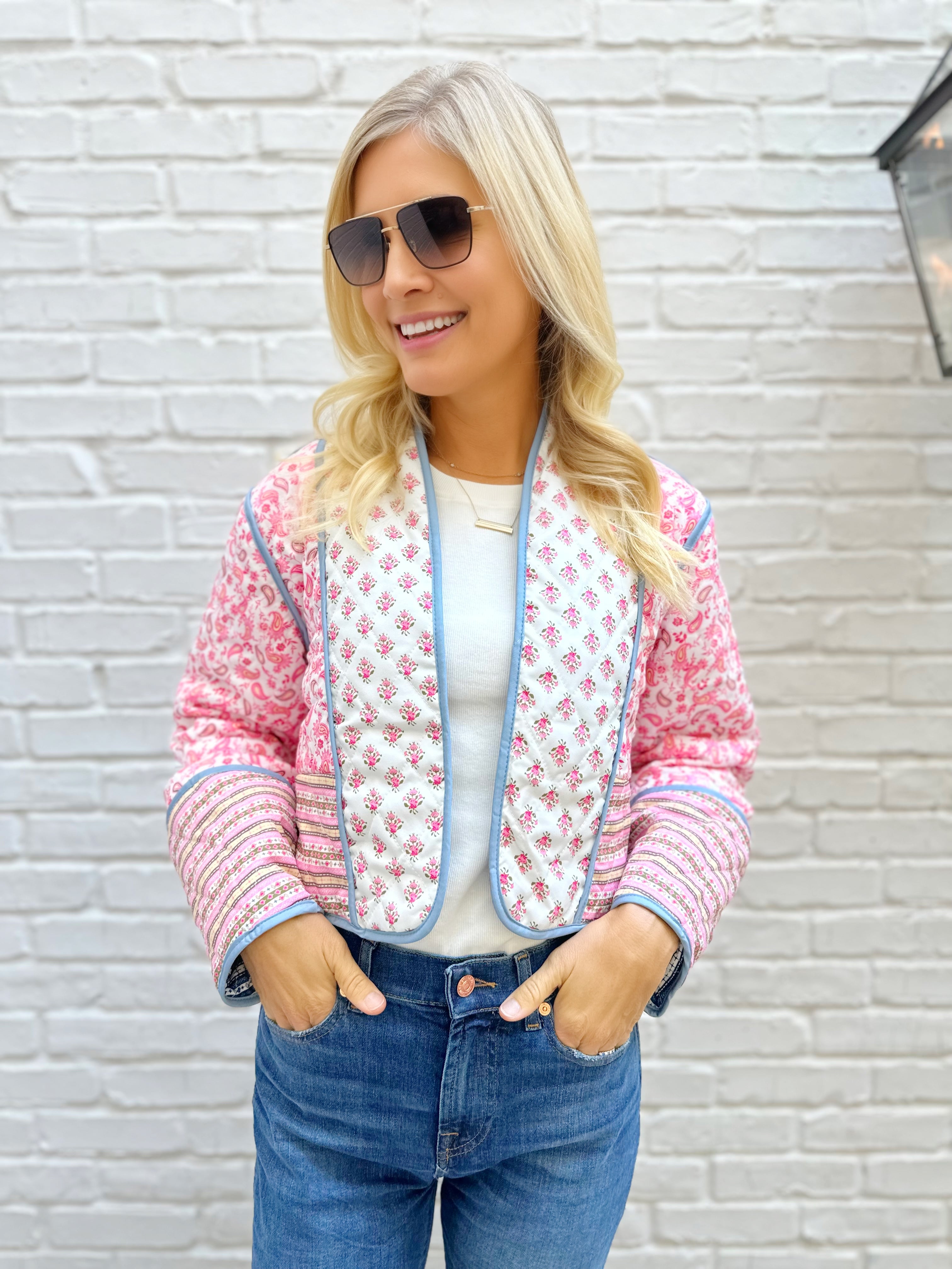 Violet Reversible Quilted Jacket