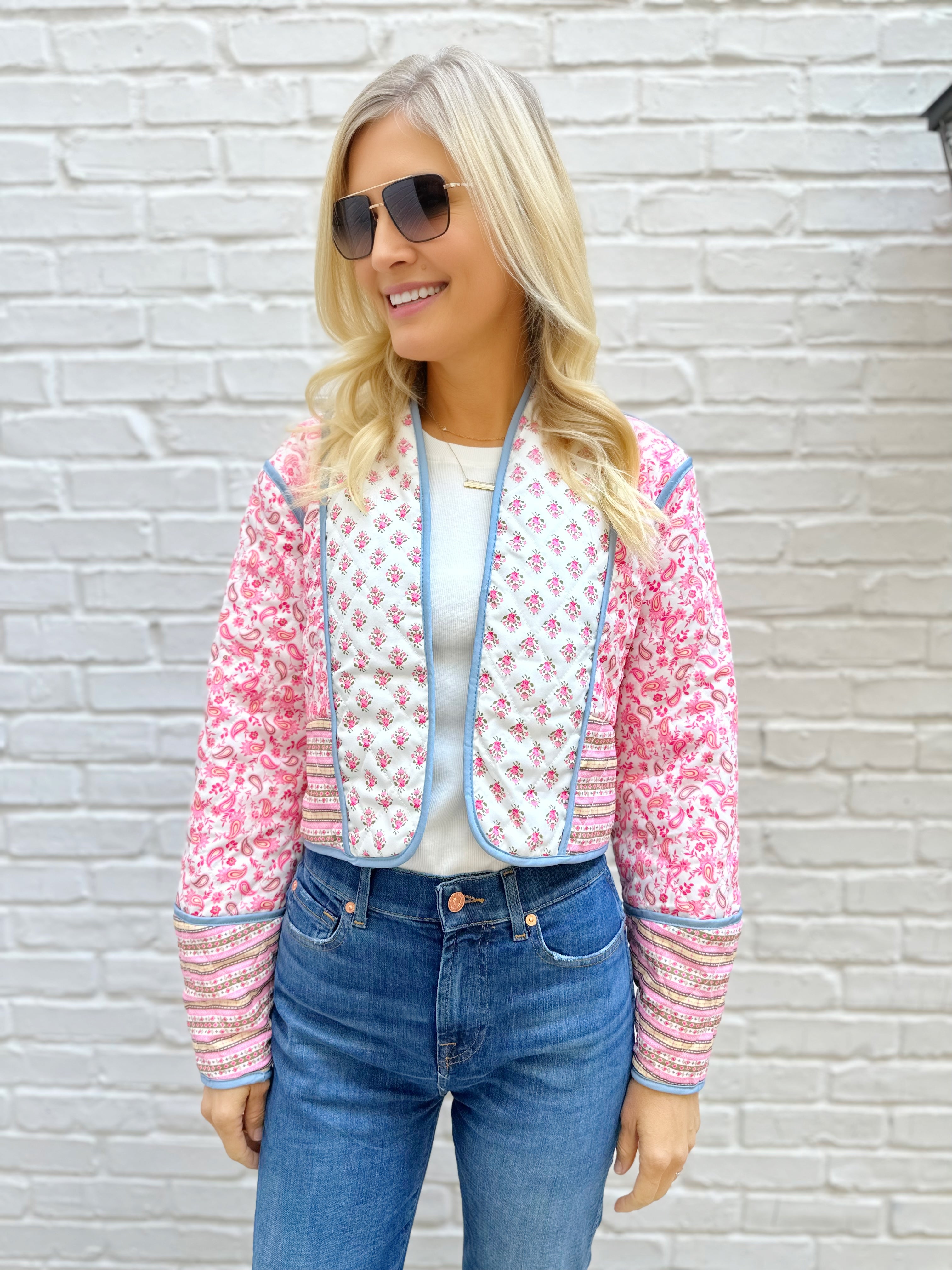 Violet Reversible Quilted Jacket