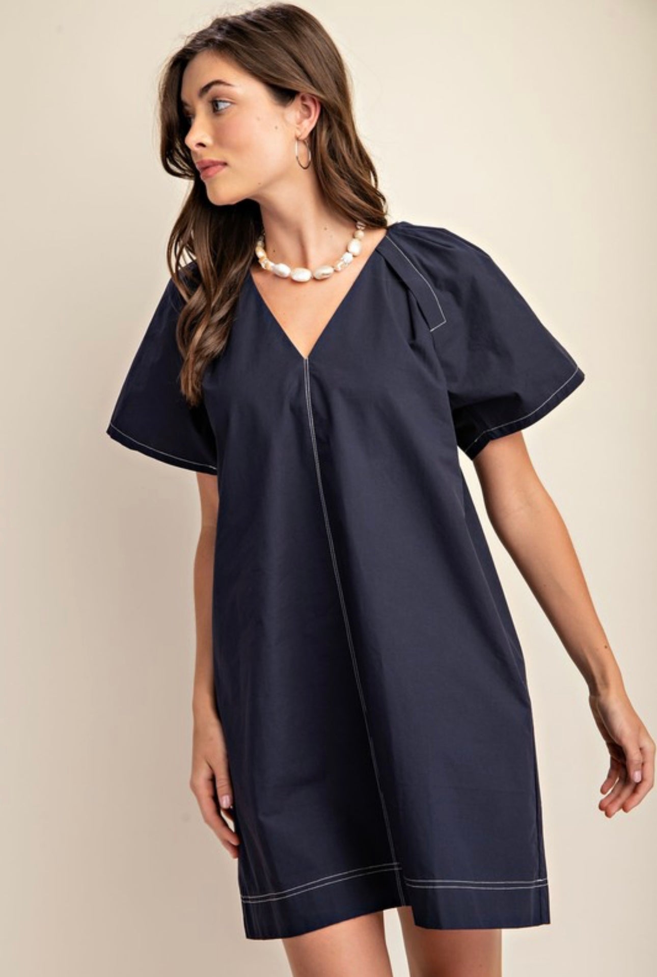 Luisa Dress in Navy