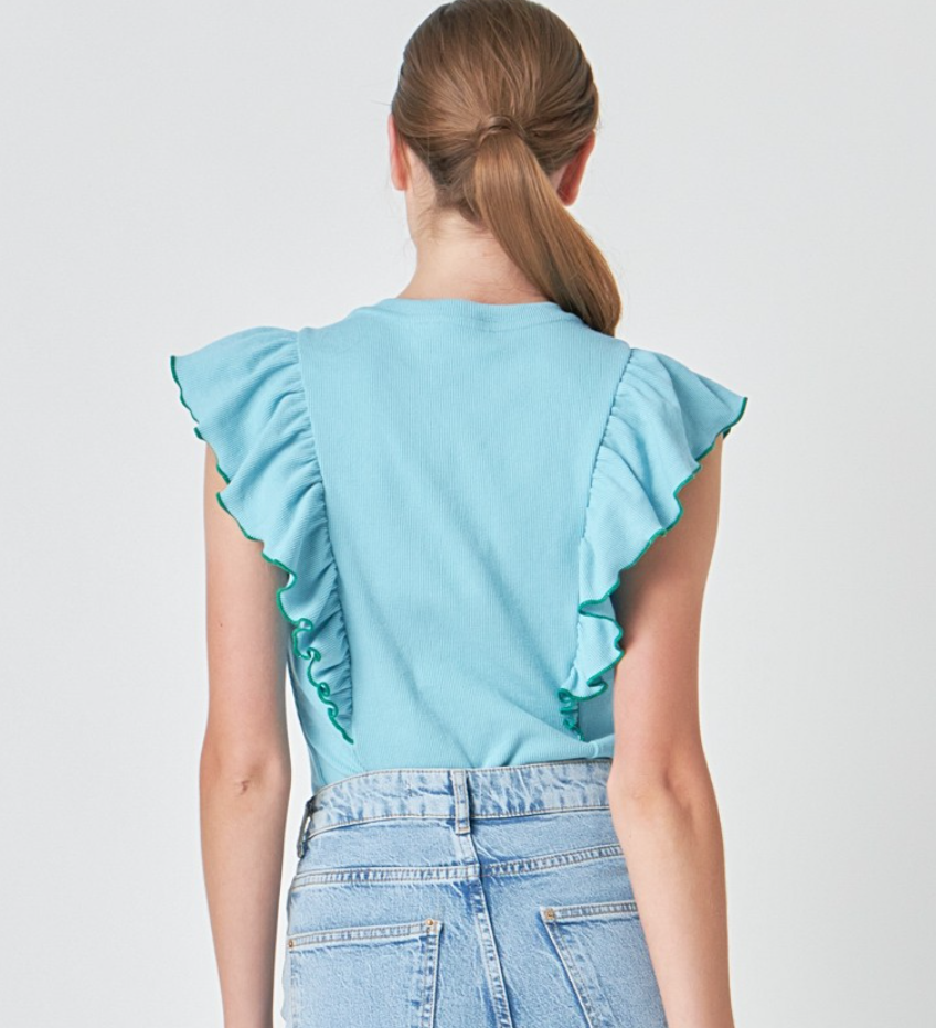 Elliot Top in Blue (Final Sale)