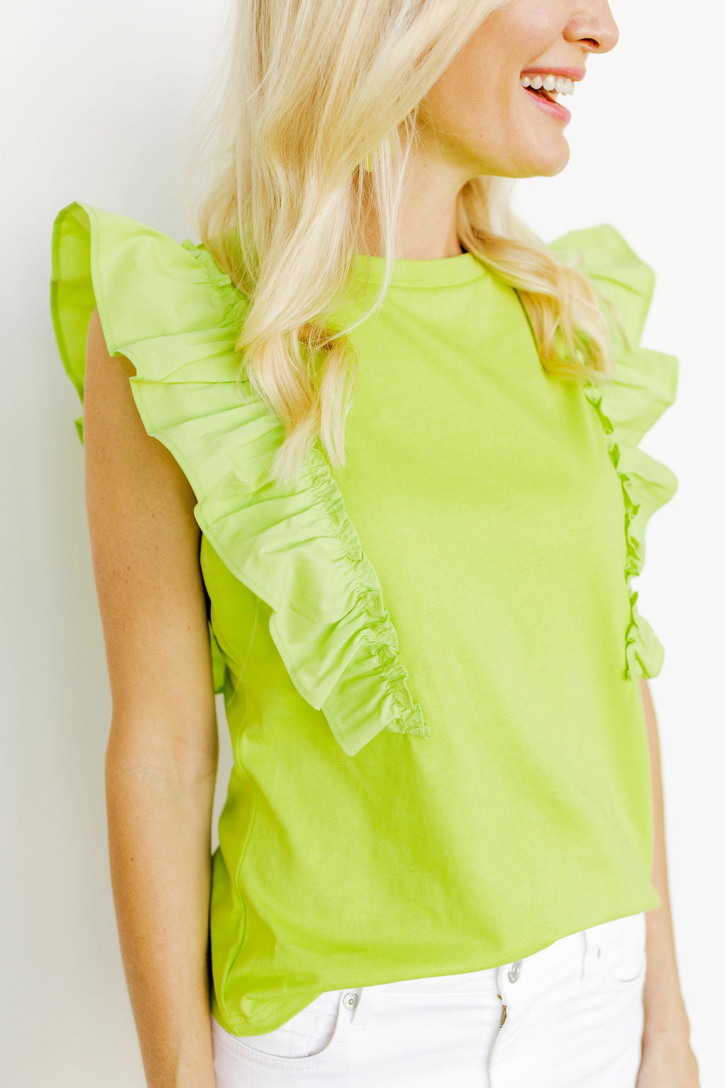 Emily Top in Lime
