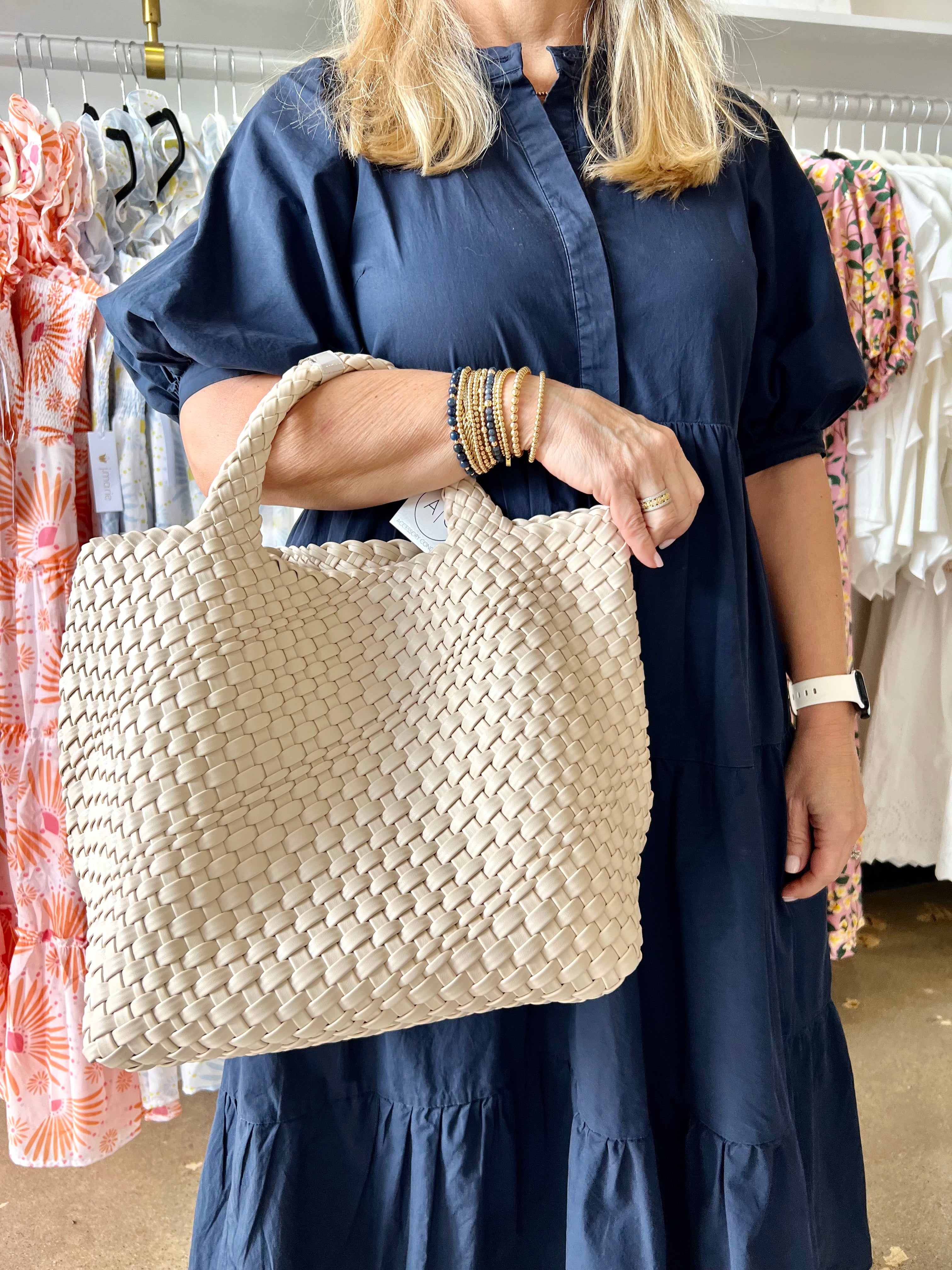 Large Woven Tote — Liz and Honey